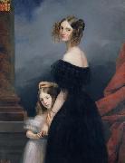with her daughter Claude Marie Dubufe